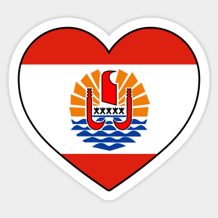 Heart - French Polynesia _109 Sticker
